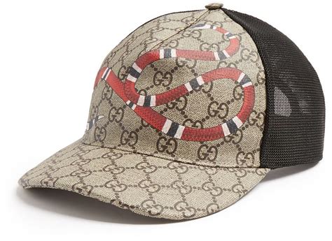 cappello gucci rosso|Gucci hat snake print.